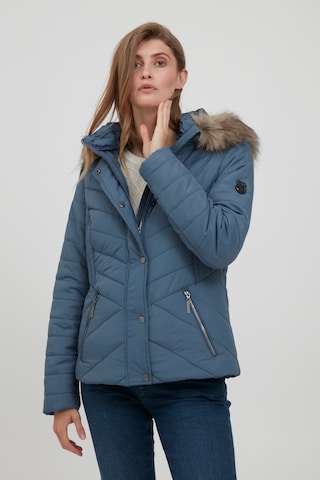 Fransa Between-Season Jacket 'FRBAVEST' in Blue: front