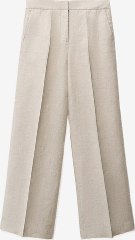 MANGO Wide Leg Suorat housut 'Margarit' värissä harmaa: etupuoli