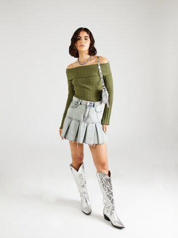 PIECES Shirt 'PCOLIVE' in Green