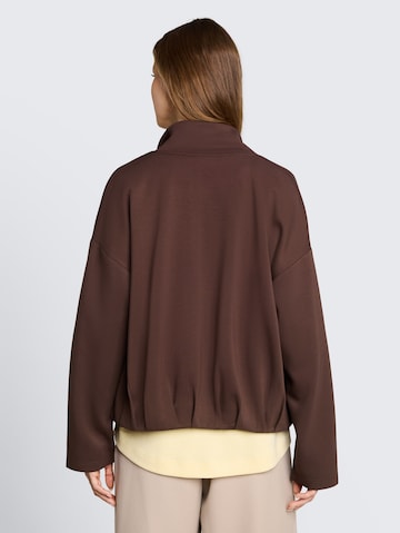 TOM TAILOR DENIM Sweat jacket in Brown