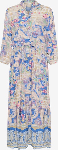 Cream Shirt dress 'Alora' in Blue: front