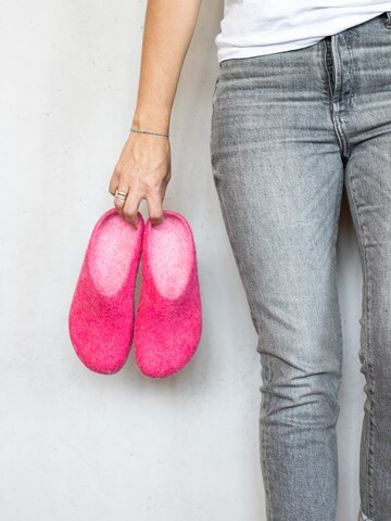 MagicFelt Slippers 'Filzpantoffel Magicfelt 709' in Pink