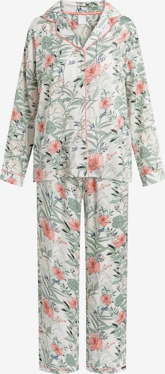 CCDK Copenhagen Pyjama 'Josephine' in grün / orange / weiß, Produktansicht