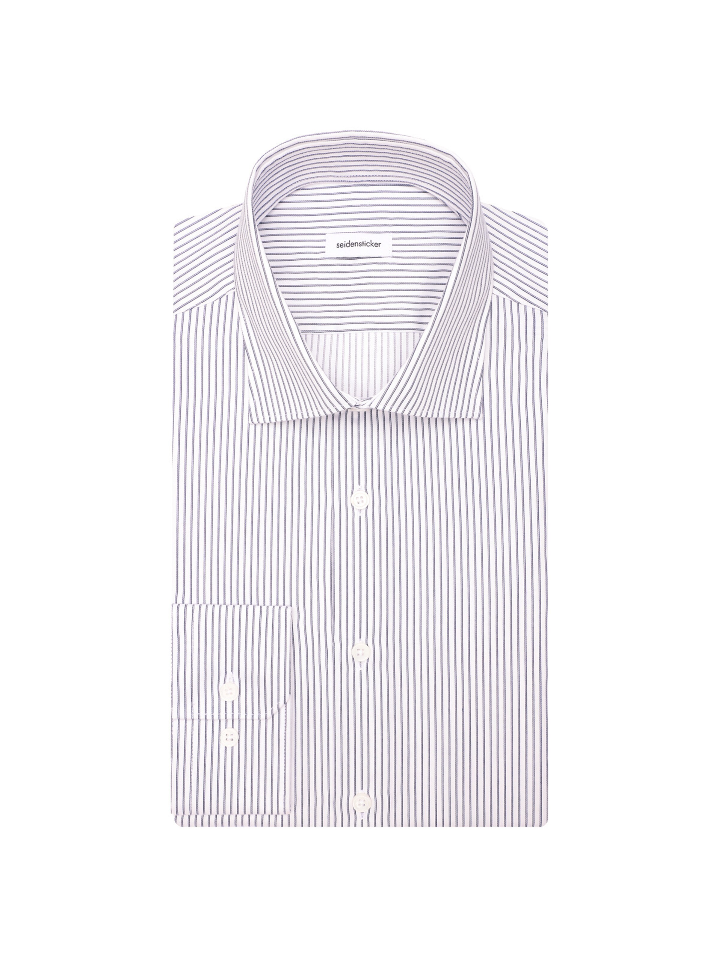 Coupe slim Chemise business 'Schwarze Rose' SEIDENSTICKER en bleu