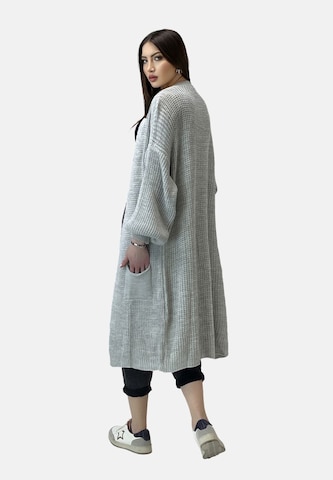 Elara Gebreide mantel in Grijs