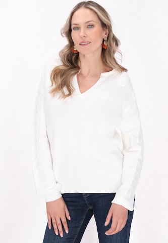 usha FESTIVAL Pullover 'Fashion Look' in Weiß: Vorderseite