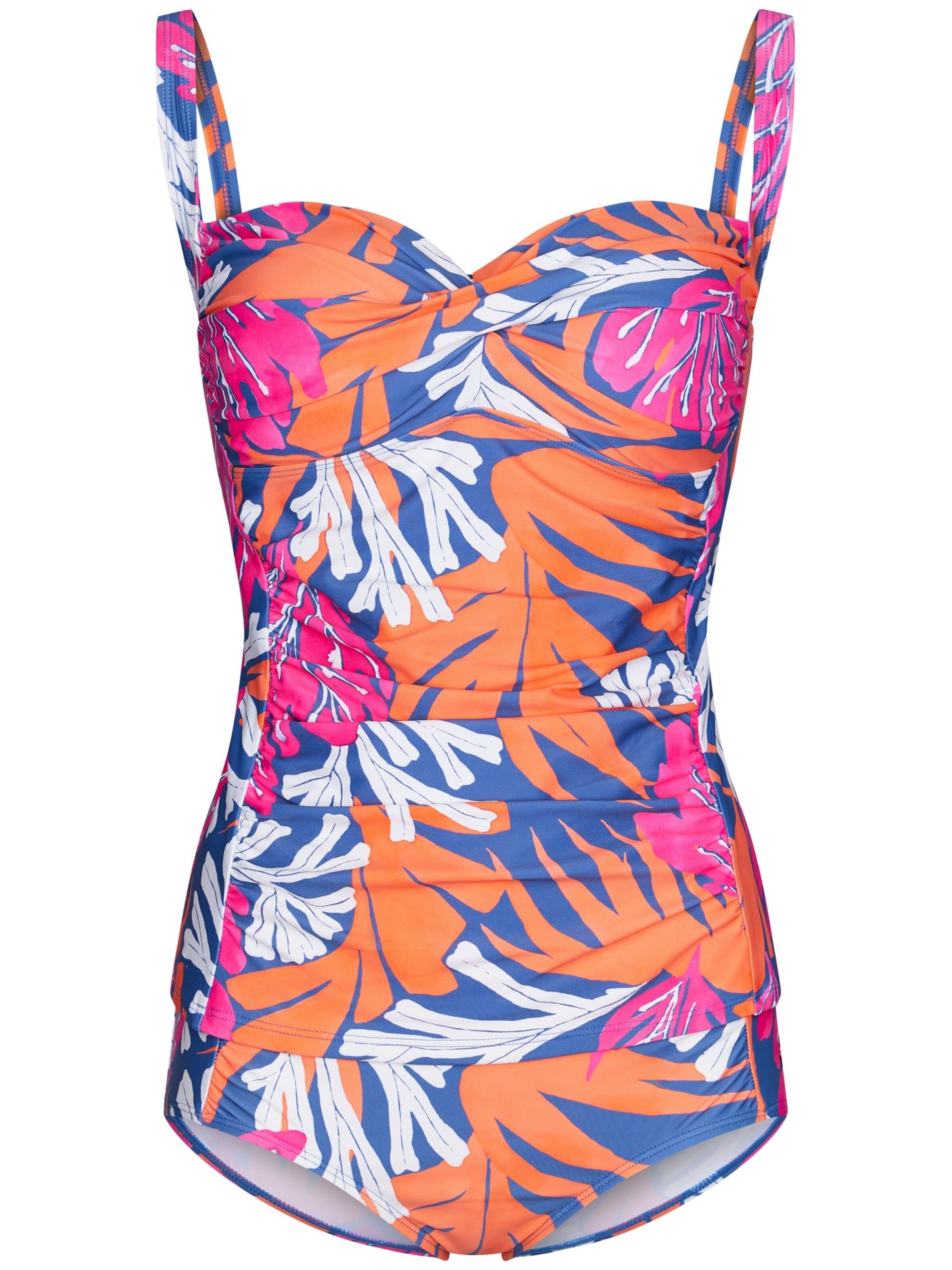 Bandeau Tankini Pastunette en mélange de couleurs : devant