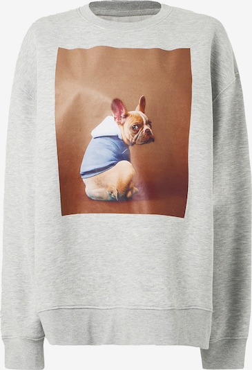 Munthe Sweater majica 'ROULA' u mornarsko plava / zeleno smeđa / svijetlosiva / bijela, Pregled proizvoda