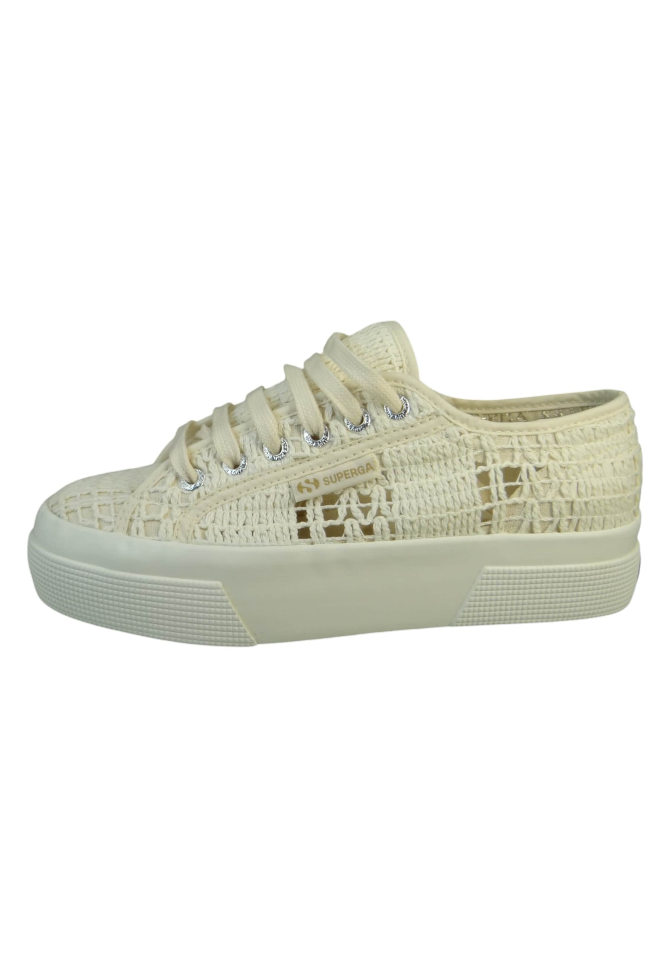 SUPERGA Sneaker '2740 Crochet Macrame' in Beige