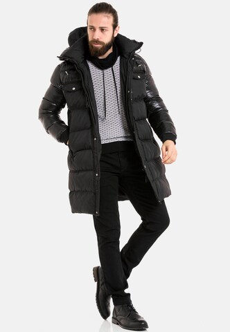 CIPO & BAXX Winter Coat in Black