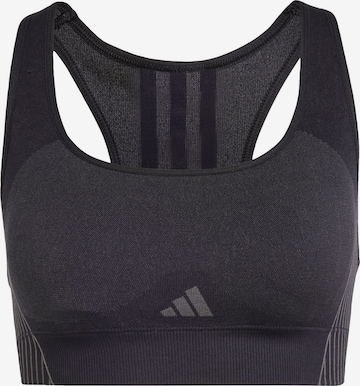 ADIDAS PERFORMANCE Bralette Sports Bra in Black: front