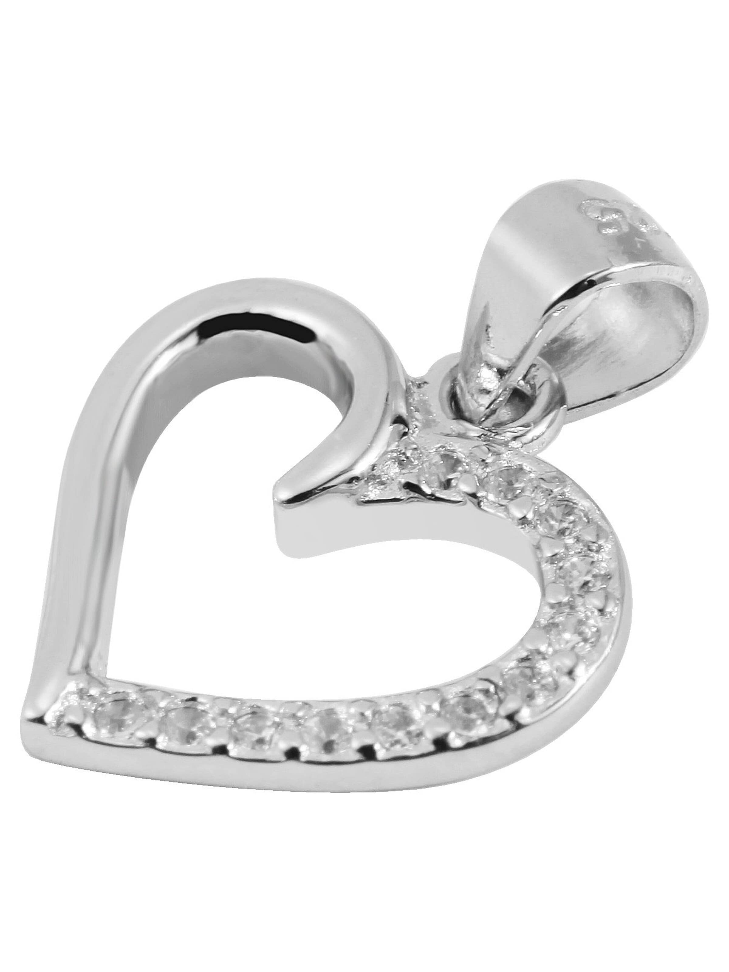 Akzent Jewelry Set '"Heleen" aus 925 Sterlingsilber, rhodiniert, langlebig' in Silver