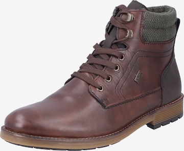 Rieker Lace-Up Boots in Brown: front