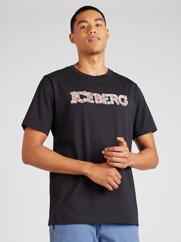 ICEBERG T-Shirt in Schwarz: predná strana