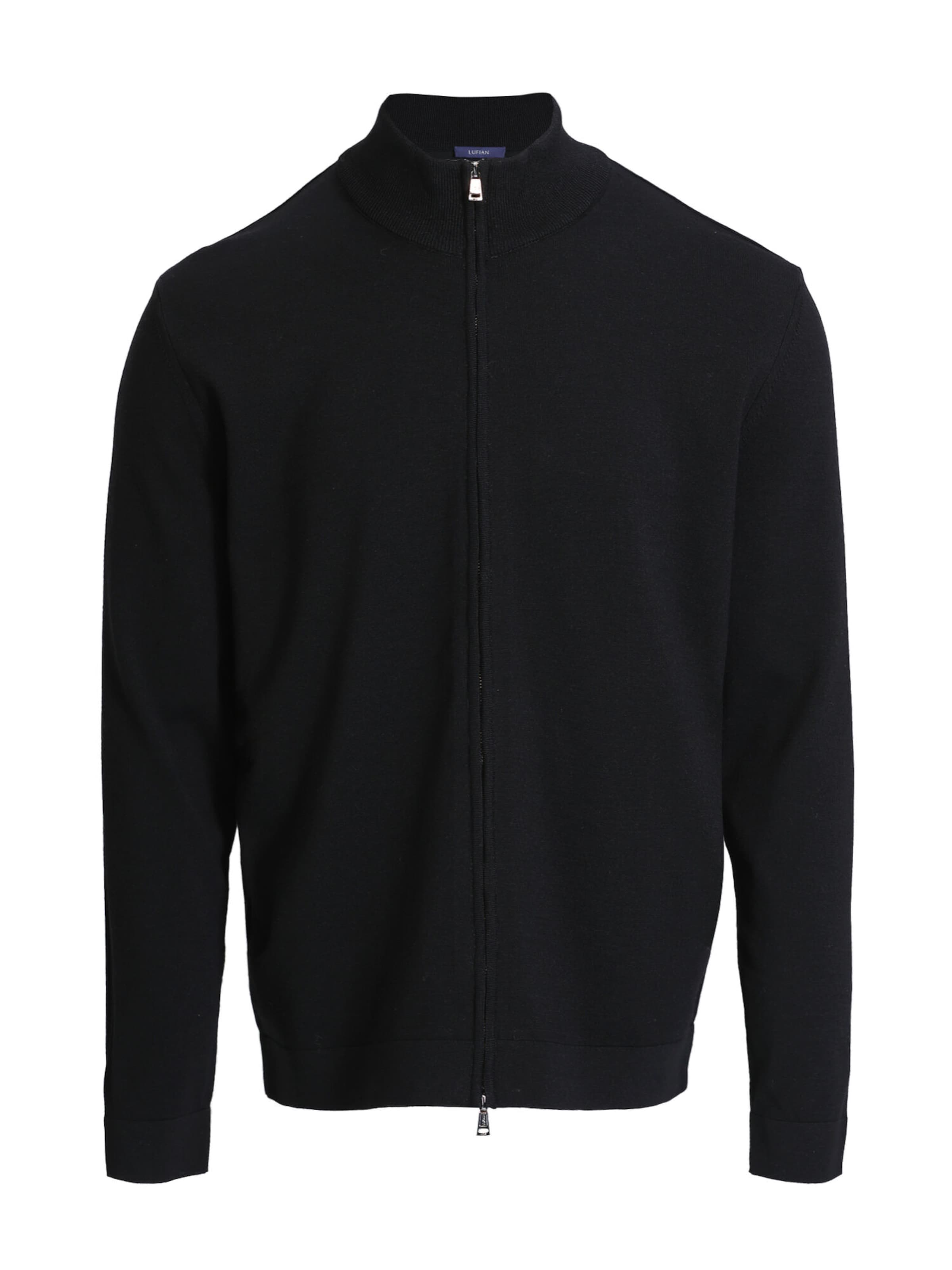 Vestes en maille Lufian en noir : devant