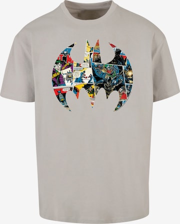 F4NT4STIC Shirt 'Batman Comic Book Logo ' in Grau: Vorderseite