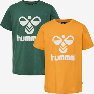 Hummel Performance Shirt 'Tres' in Green: front