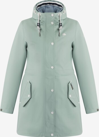 Schmuddelwedda Raincoat in Green: front