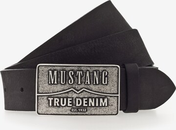 Ceinture MUSTANG en noir : devant