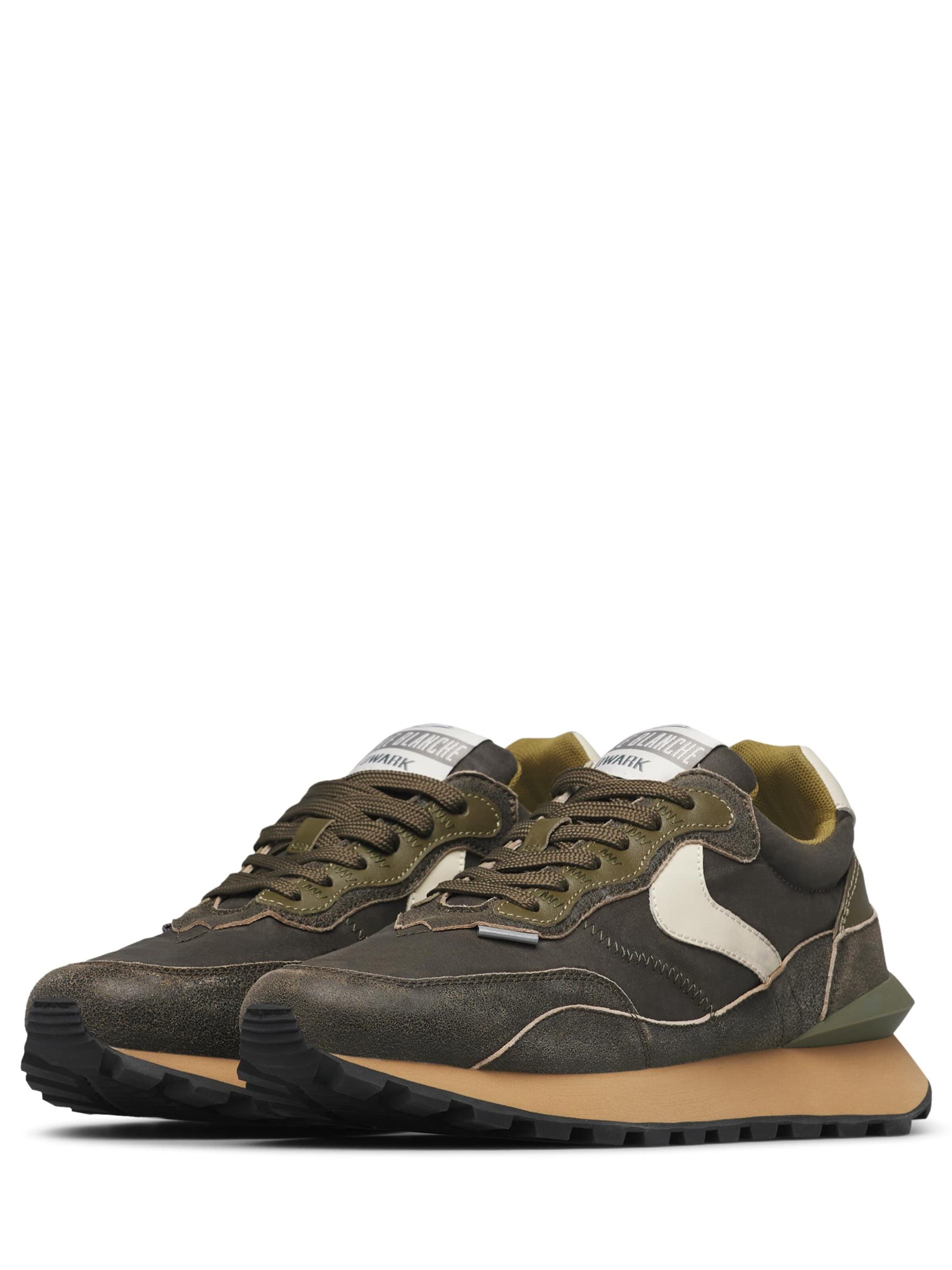 Voile blanche Platform trainers 'QWARK HYPE MAN.' in Green