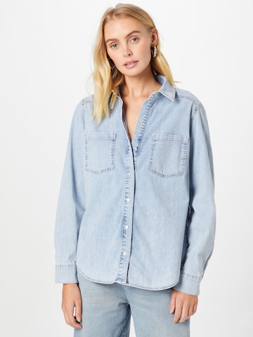 OUI Blouse in Blauw: voorkant