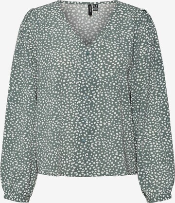 VERO MODA Blouse 'NAJA' in Groen: voorkant