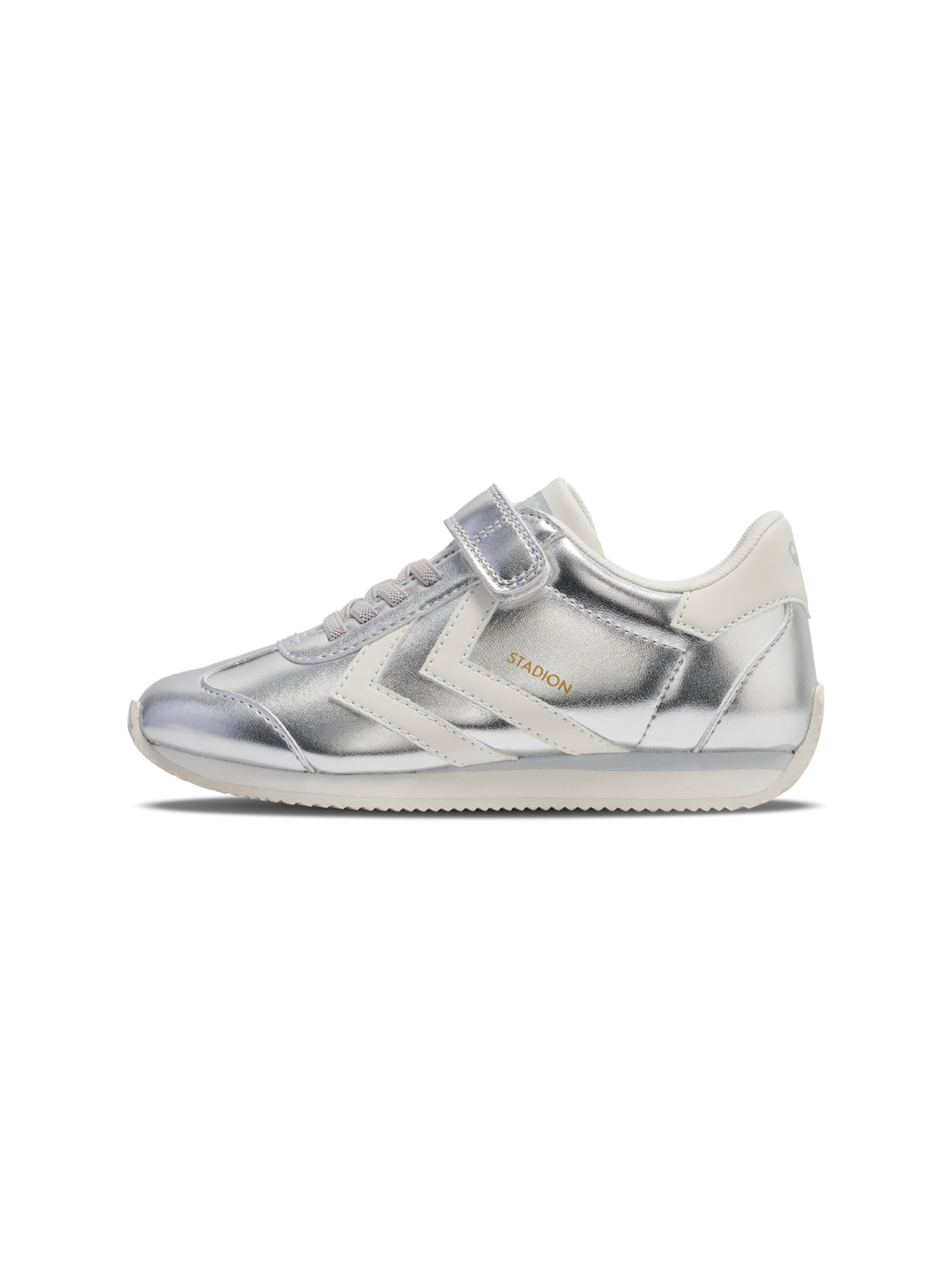 Baskets 'Stadion Metallic' Hummel en argent : devant