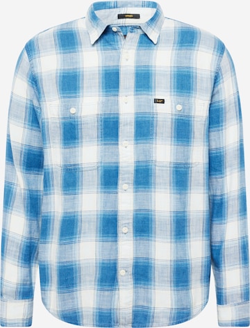 Lee Regular fit Button Up Shirt in Blue: front