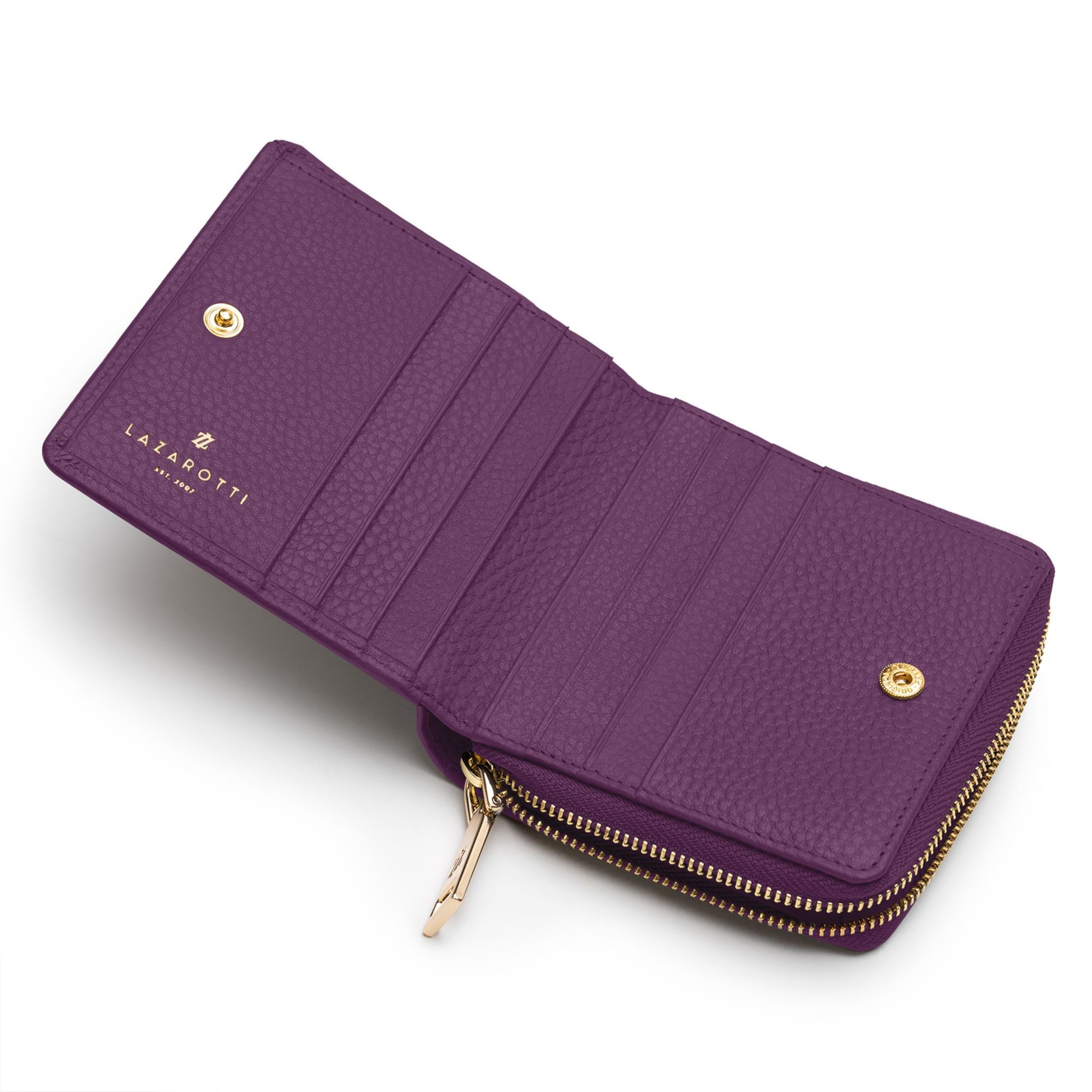 Lazarotti Wallet 'Bologna' in Purple
