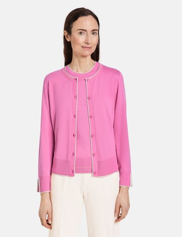 GERRY WEBER Knit Cardigan in Pink: front