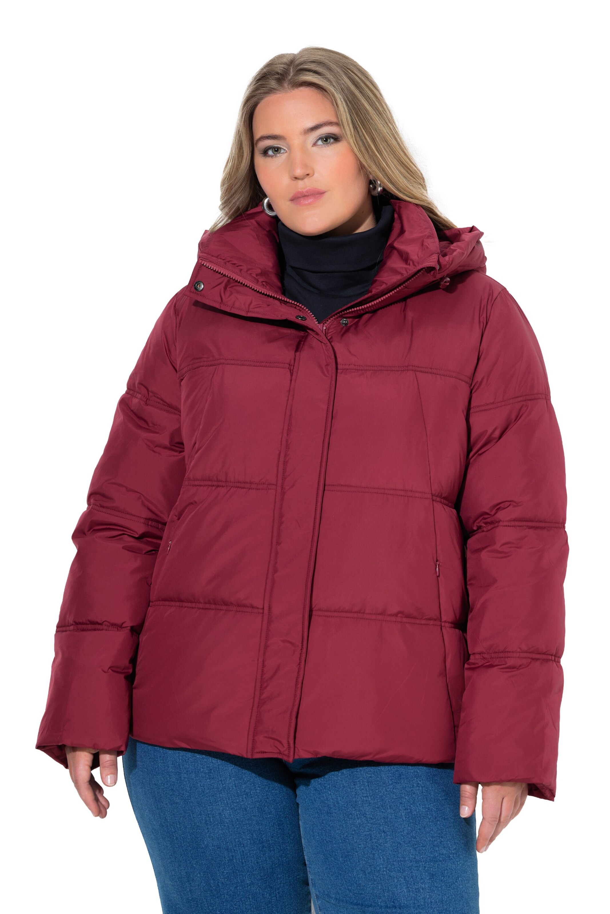 Ulla Popken Winterjas in Rood: voorkant
