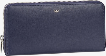 GOLDEN HEAD Wallet 'Madrid' in Blue: front