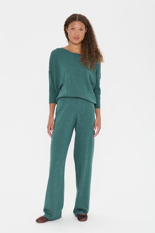 SAINT TROPEZ Regular Trousers 'Mila' in Green