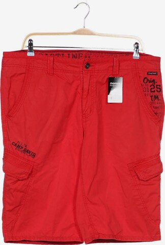 CAMP DAVID Shorts in 38 in Red: front