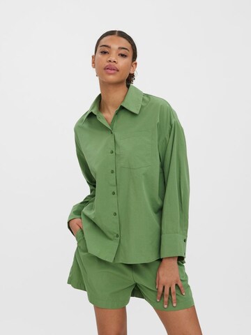 VERO MODA Bluse 'Hella' in Grün: predná strana