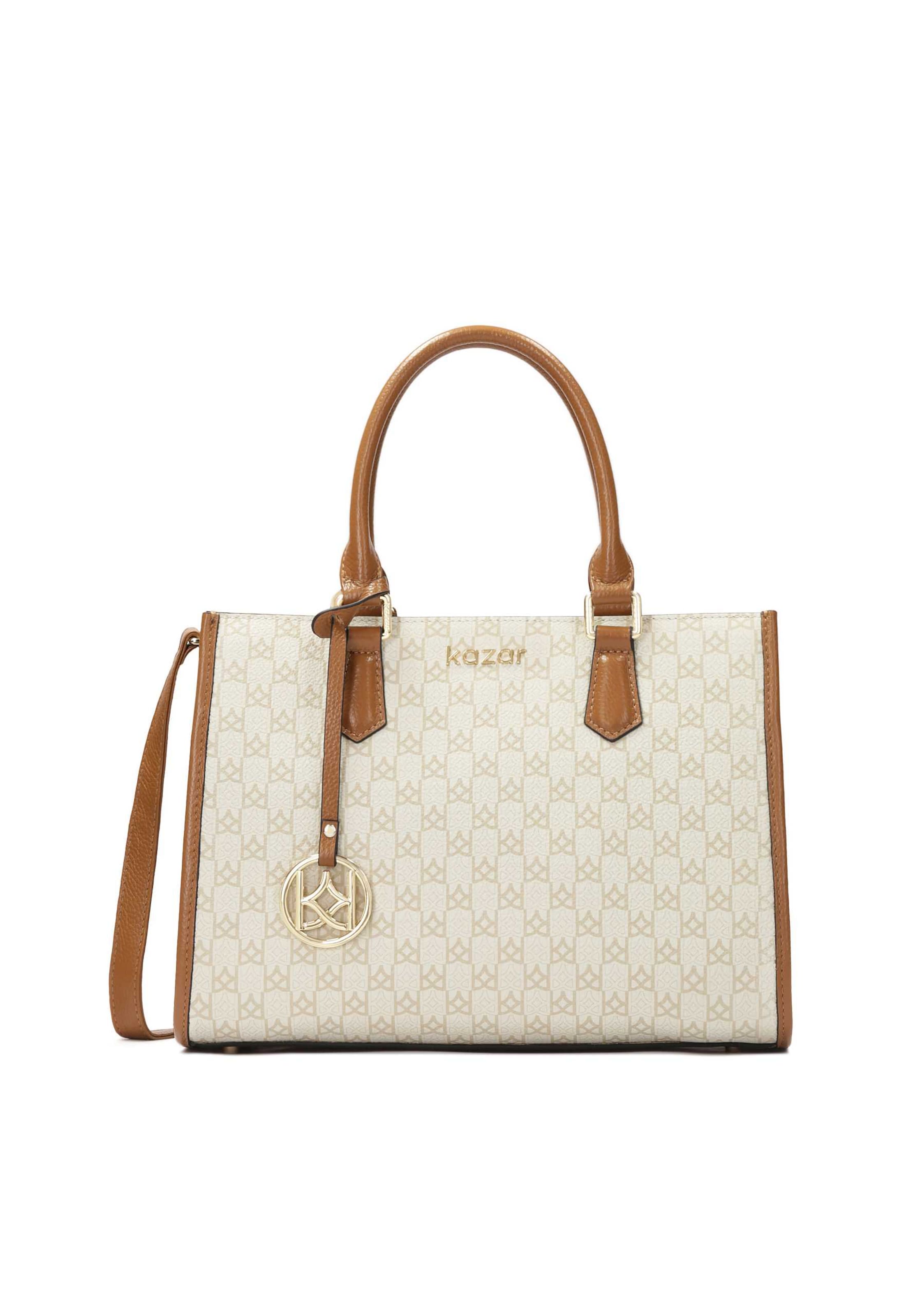 Kazar Kézitáska - bézs: elől