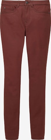 TOM TAILOR Skinny Jeans 'Alexa' in Bruin: voorkant