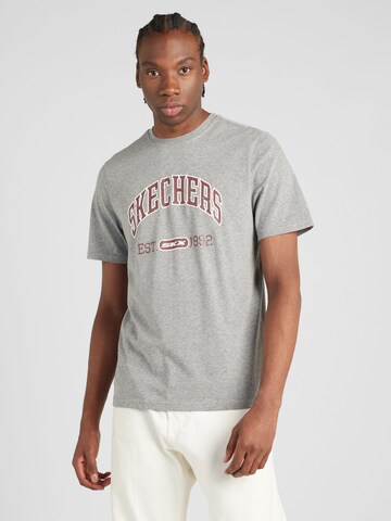 SKECHERS - Camiseta funcional 'PRESTIGE' en gris: frente