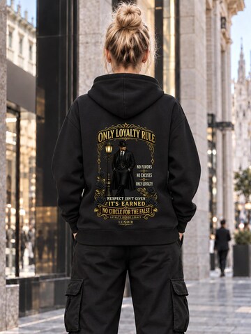 LUNØIR Studio Sweatshirt 'Only Loyalty Rule' in Zwart