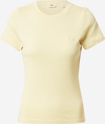 LEVI'S ® Тениска 'Rib Baby Tee' в жълто: отпред