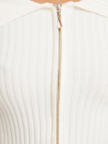 Bershka Kardigan w kolorze biały