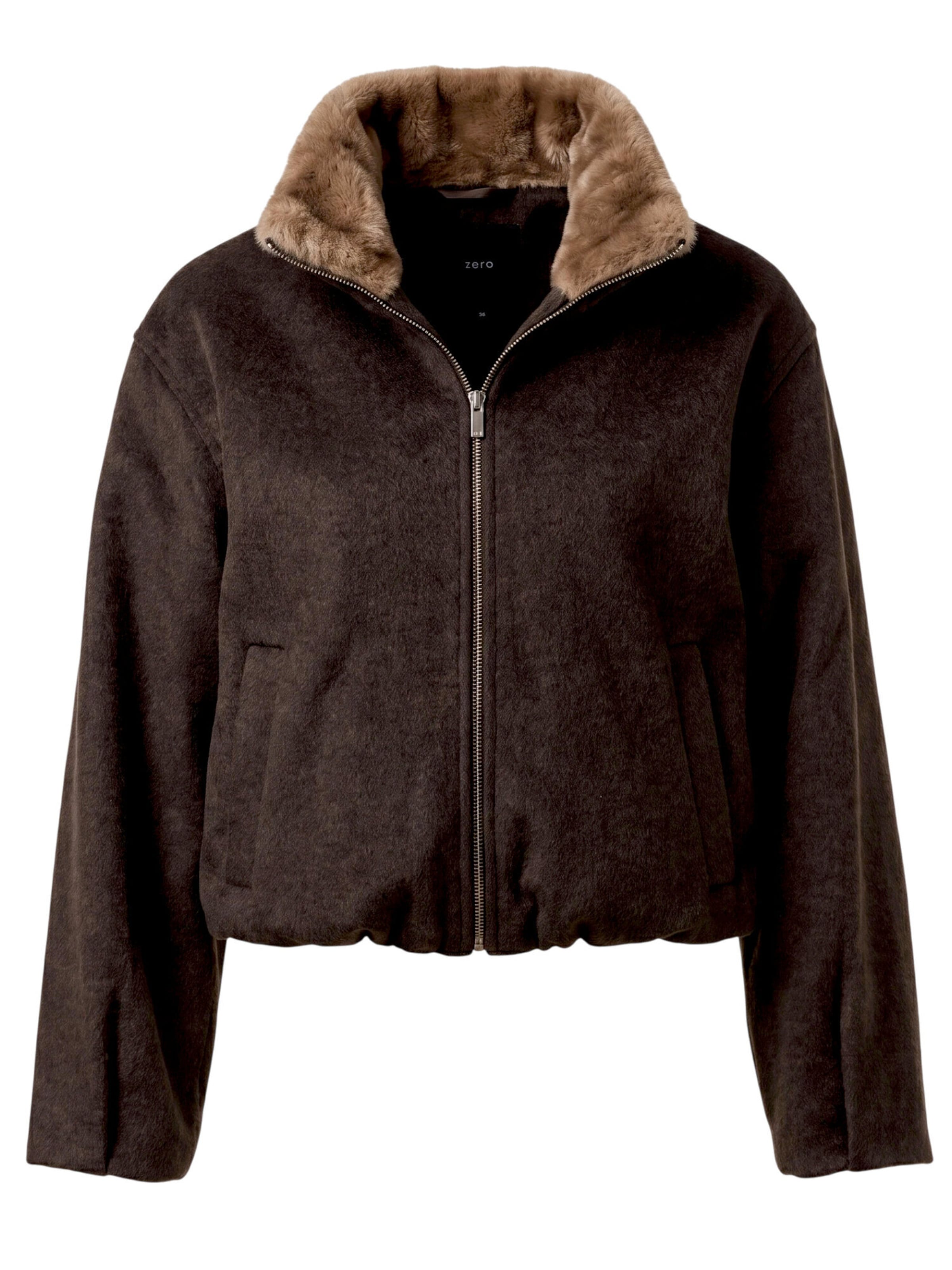 Veste mi-saison zero en marron : devant