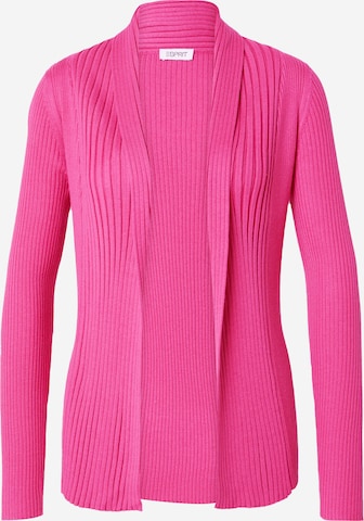 ESPRIT Gebreid vest in Roze: voorkant