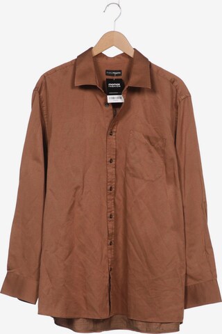 Charles Vögele Button Up Shirt in XXL in Brown: front