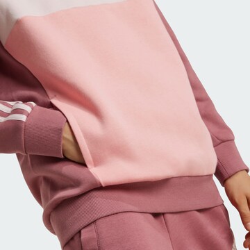 ADIDAS PERFORMANCE Sports sweatshirt ' Tiberio 3-Stripes Colorblock Fleece Hoodie Kids ' in Pink