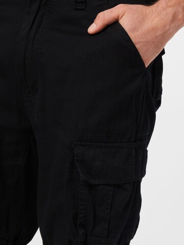 Branditregular Cargo hlače - crna boja
