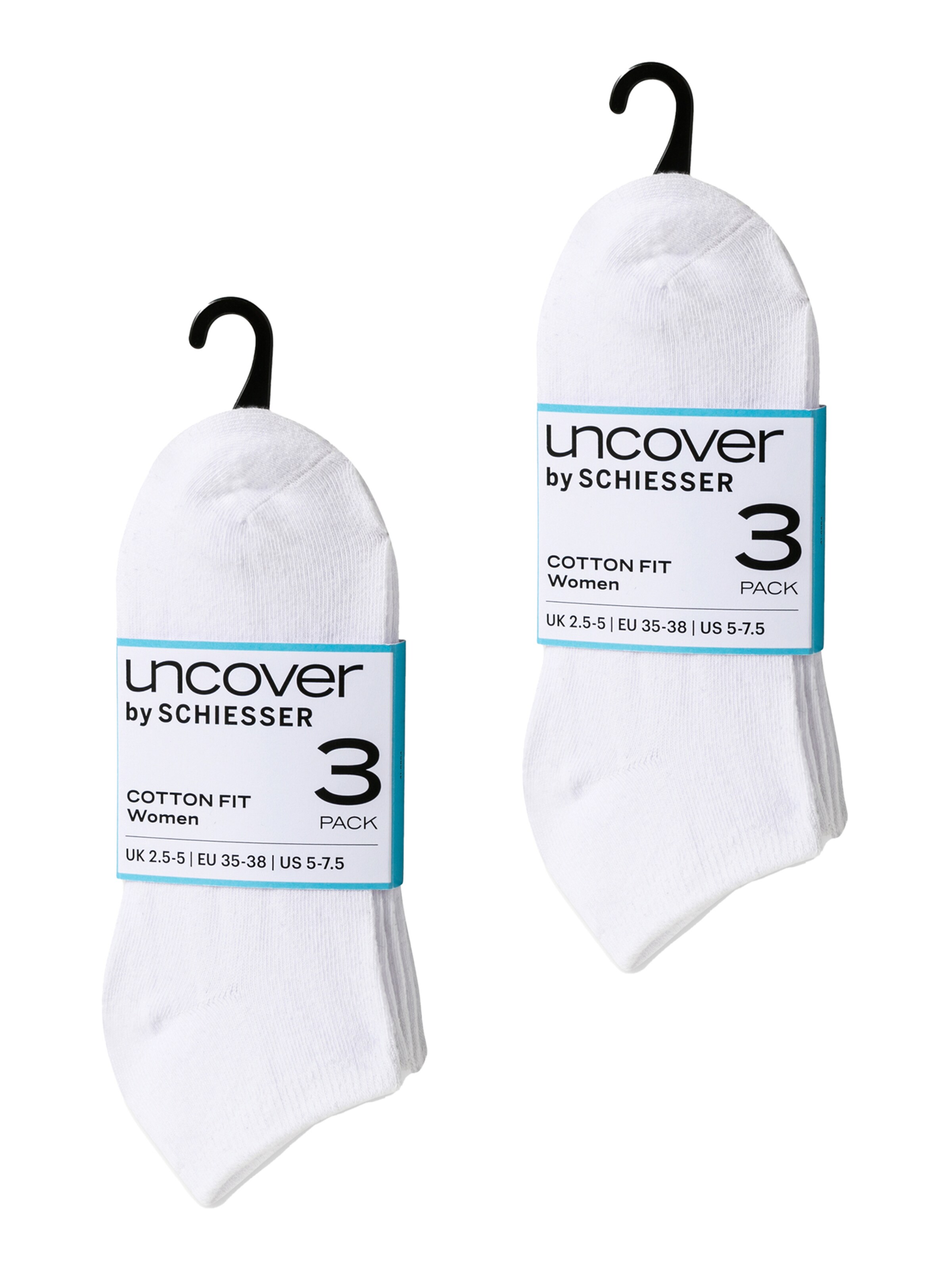 uncover by SCHIESSER Enkelsokken in Wit