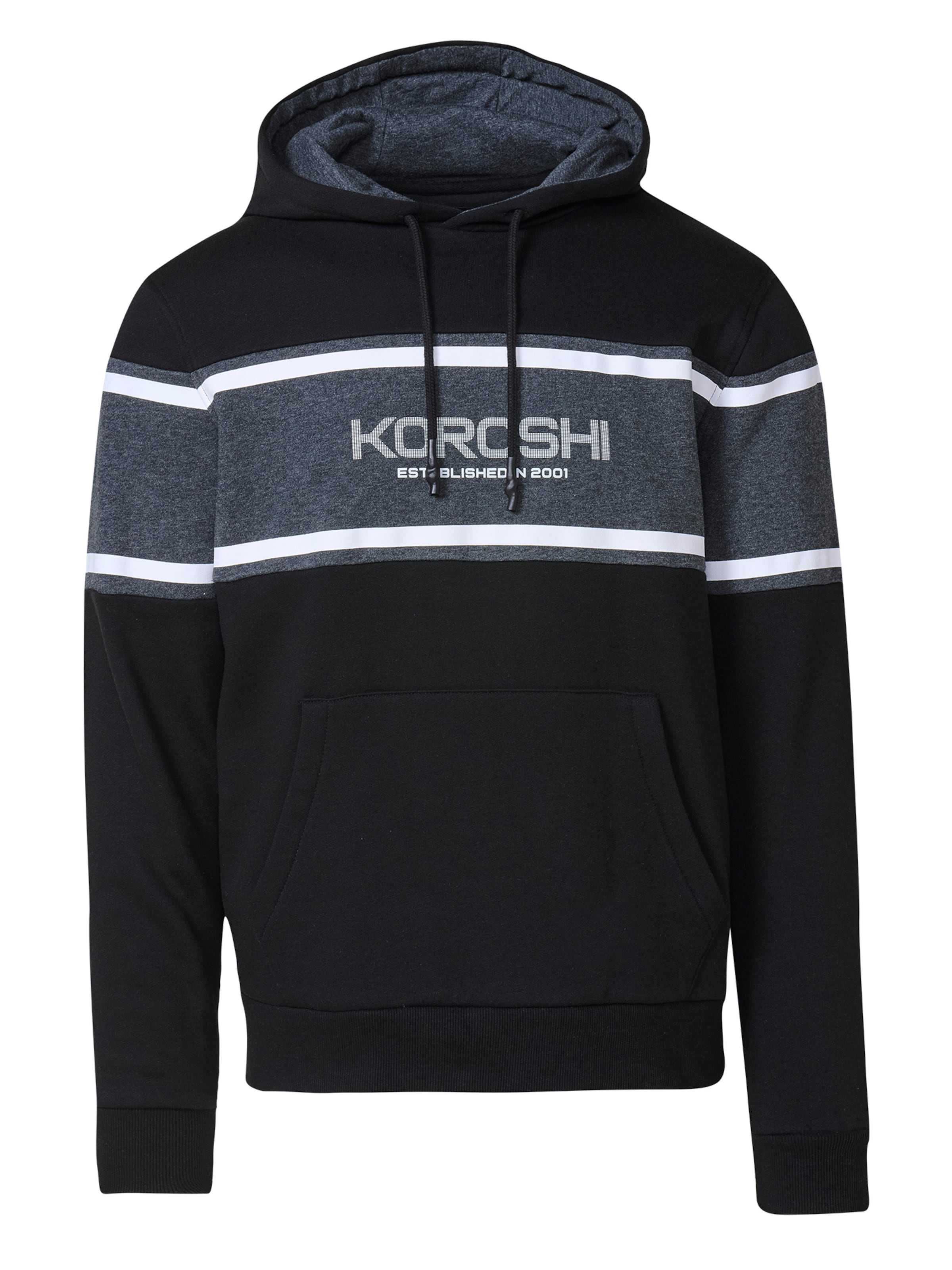 KOROSHI Μπλούζα φούτερ σε μαύρο: μπροστά