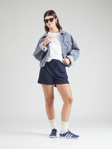 PIECES Regular Pants 'PCCHILLI' in Blue