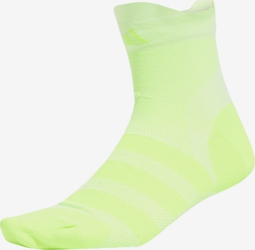 ADIDAS PERFORMANCE Sportsokken 'Run X Adizero' in Geel: voorkant